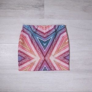 Zara Trafaluc Tribal Print Skirt